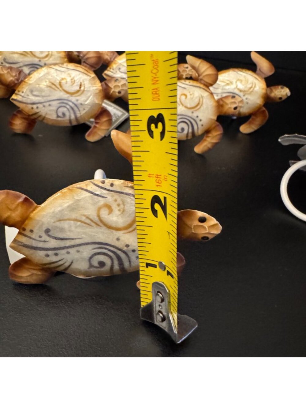Hand-Painted Turtle Napkin Rings - Set Of 7 - Coastal Table Decor - Picture 7 of 9